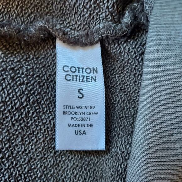 Cotton Citizen Brown Crewneck Sweatshirt Size S - Picture 11 of 13